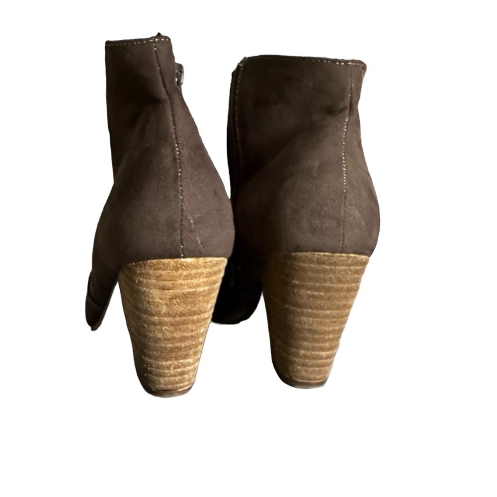 🔴 5 for $40 SALE! 
Report Western Brown Block Heel Booties with Zip Closure sz 9 - Picture 11 of 12